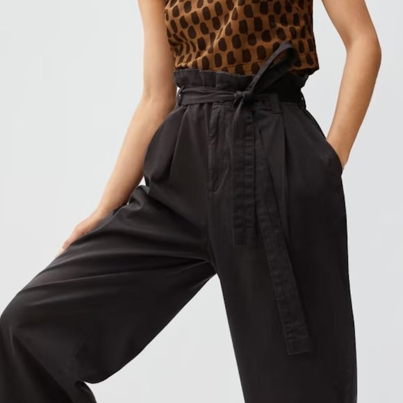 Everlane Paper Bag Pant - Black (Small) - Picture 1 of 4